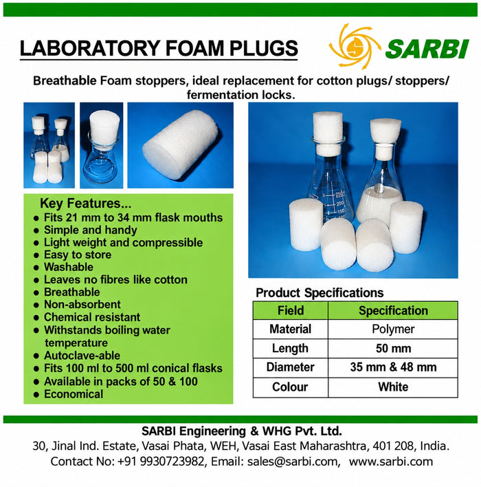 Laboratory Foam plugs
